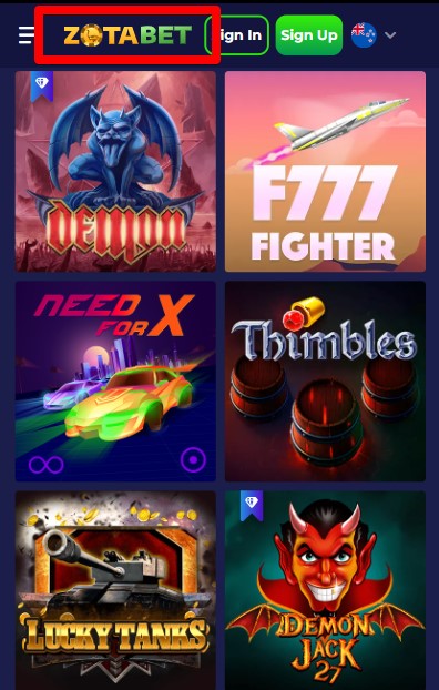 A screenshot of the top online casinos to play F777 Fighter