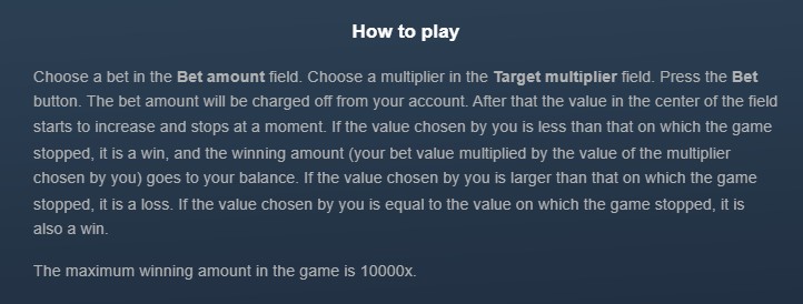 A person playing Limbo XY casino game on a laptop with a description of the game's rules