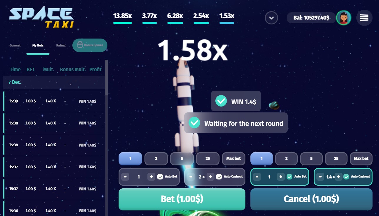 Value for money with Space Taxi